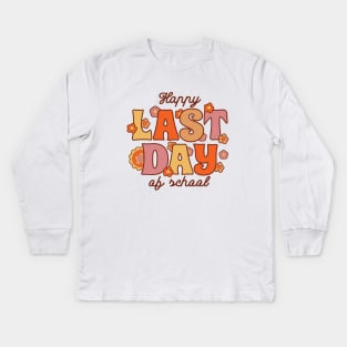 Happy Last Day Of School Graduation Kids Long Sleeve T-Shirt